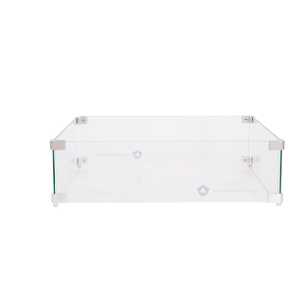 Windguard Wind Guard Square Glass Model in Clear Finish B1900 - main
